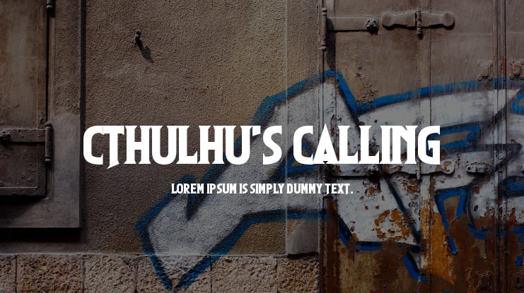 Cthulhu's Calling Font