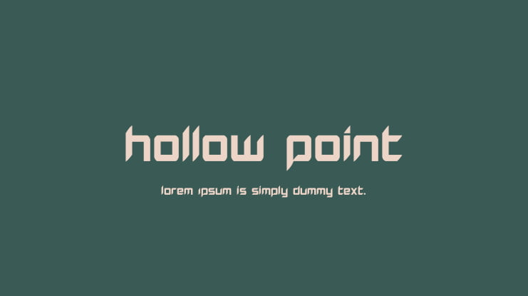 Hollow Point Font Family