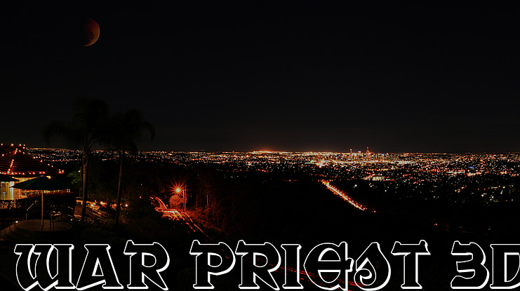 War Priest 3D Font Family