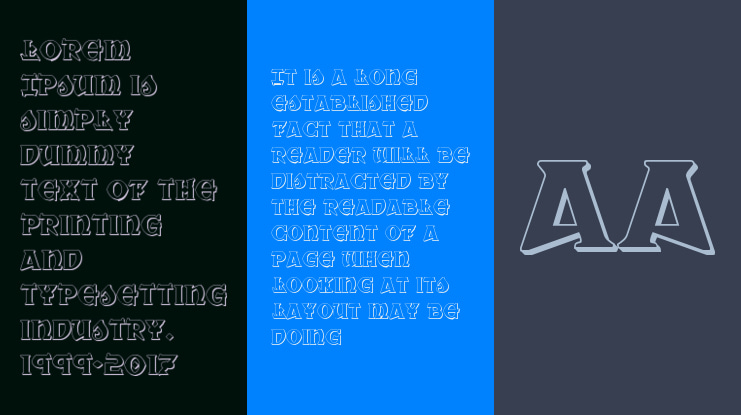 War Priest 3D Font Family