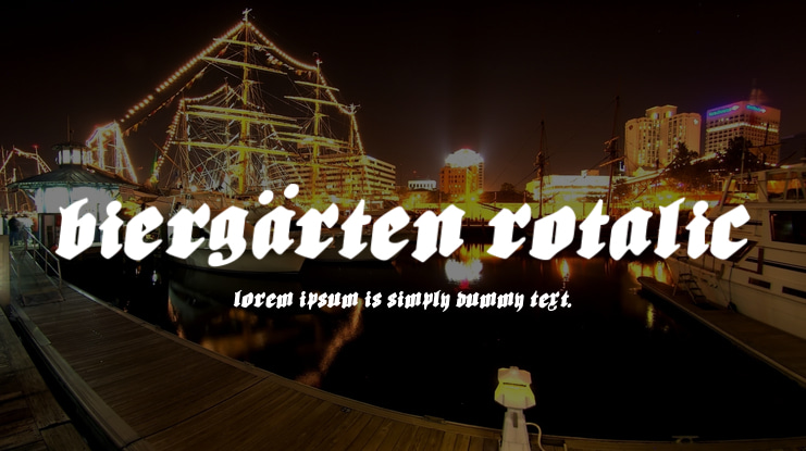 Biergärten Rotalic Font Family