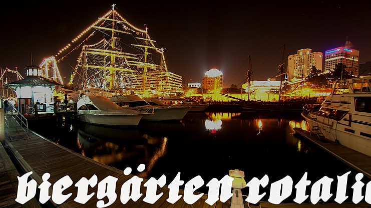 Biergärten Rotalic Font Family