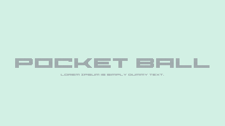Pocket Ball Font Family