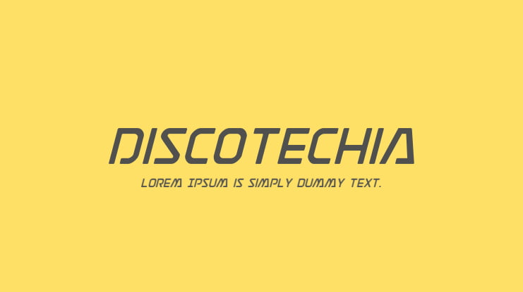 Discotechia Font Family