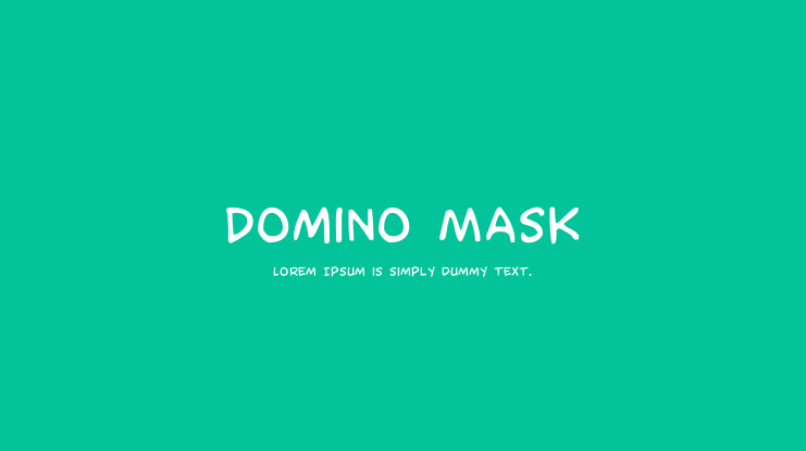 Domino Mask Font Family