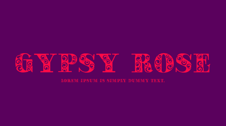 Gypsy Rose Font