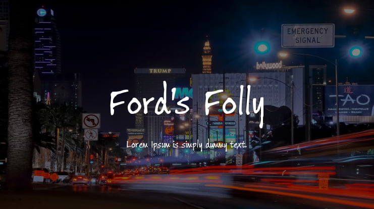 Ford's Folly Font Family