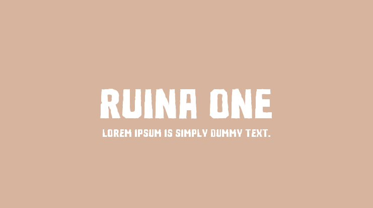 Ruina One Font