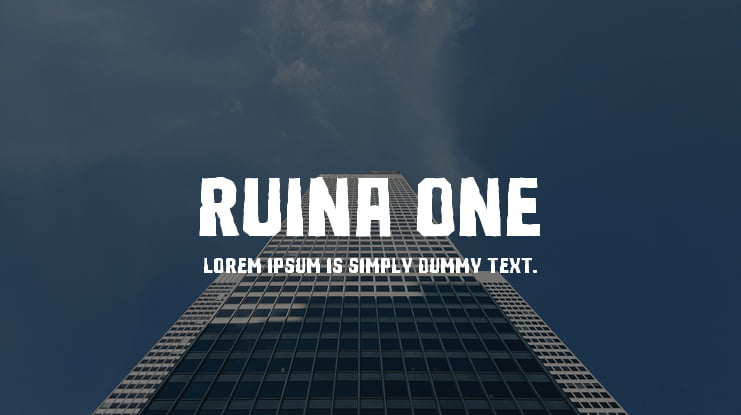 Ruina One Font