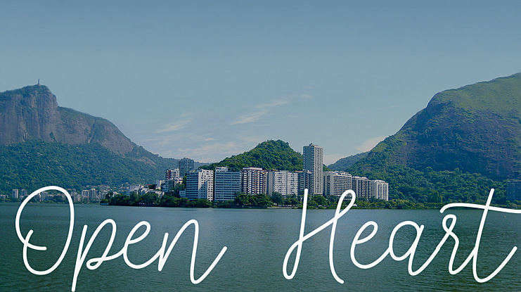 Open  Heart Font