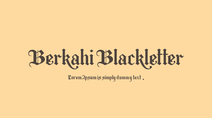 Berkahi Blackletter Font