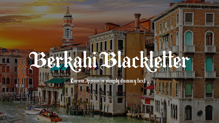 Berkahi Blackletter Font