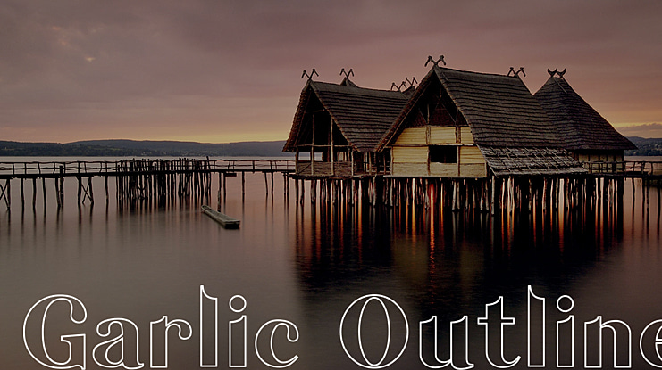Garlic Outline Font Family