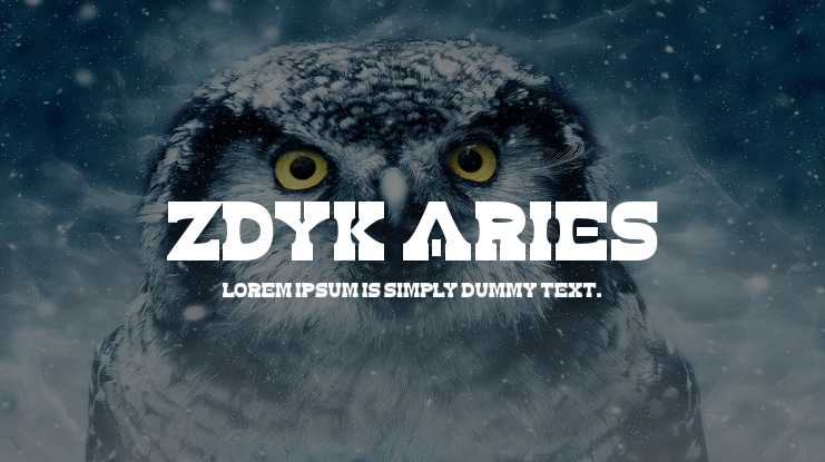 Zdyk Aries Font