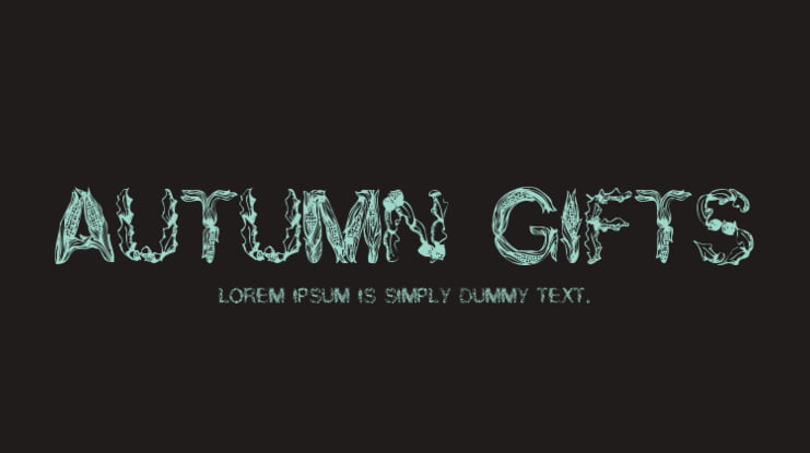 Autumn Gifts Font