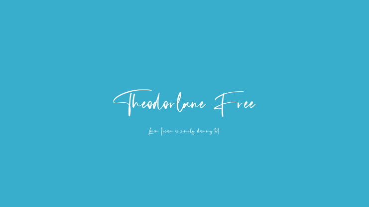 Theodorlane Free Font