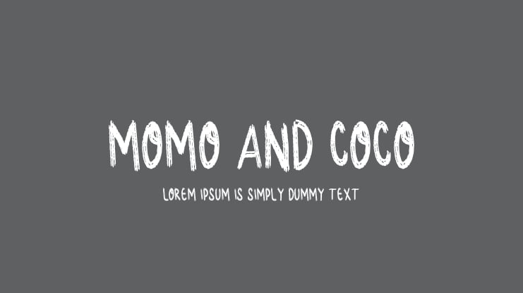 Momo And Coco Font