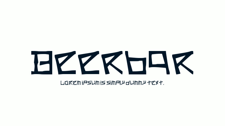 Beerbar Font