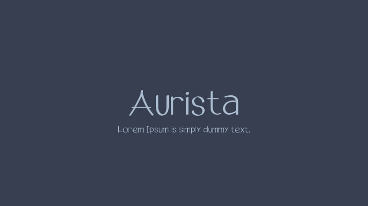 Aurista Font