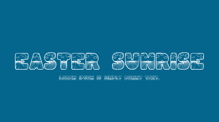Easter Sunrise Font