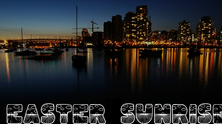 Easter Sunrise Font