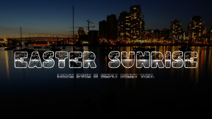 Easter Sunrise Font