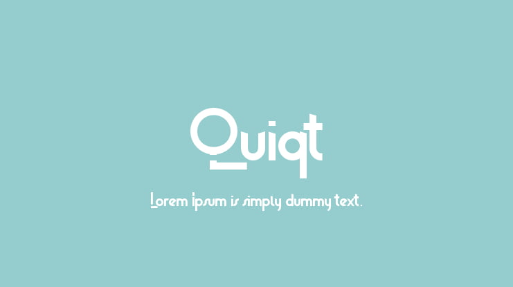 Quiqt Font