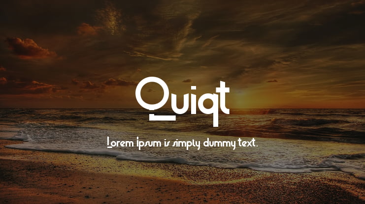 Quiqt Font