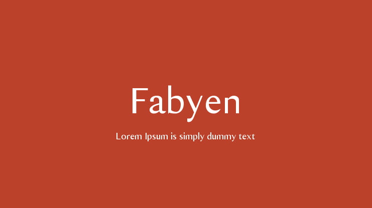 Fabyen Font