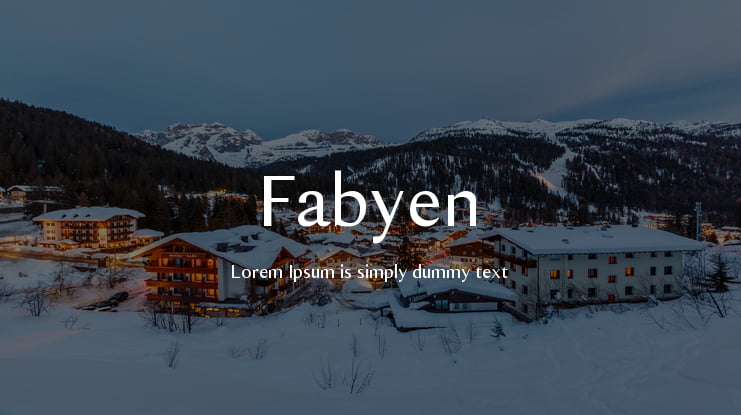 Fabyen Font