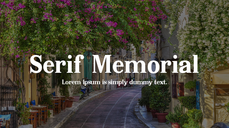 Serif Memorial Font