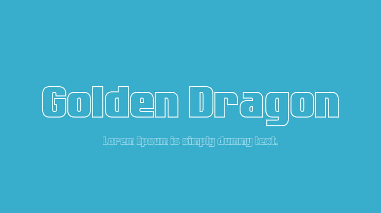 Golden Dragon Font Family