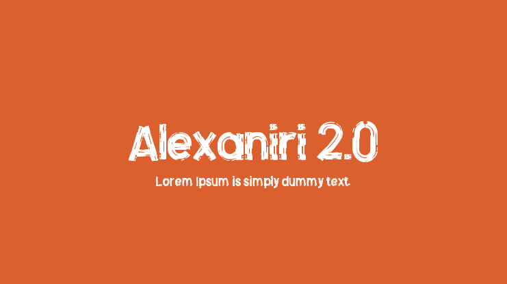 Alexaniri 2.0 Font