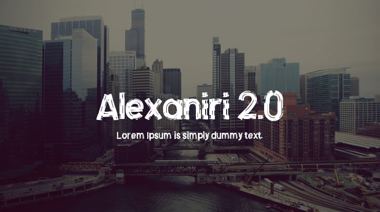 Alexaniri 2.0 Font