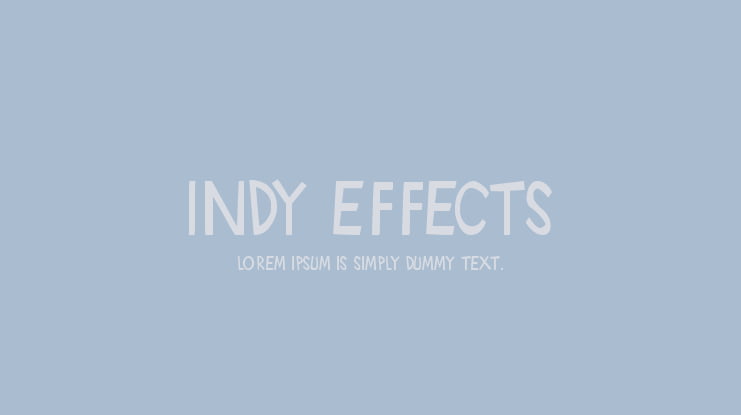 Indy Effects Font Family