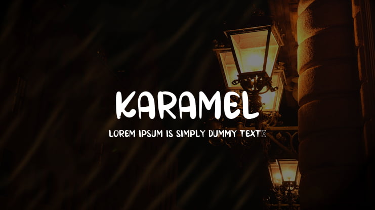 KARAMEL Font