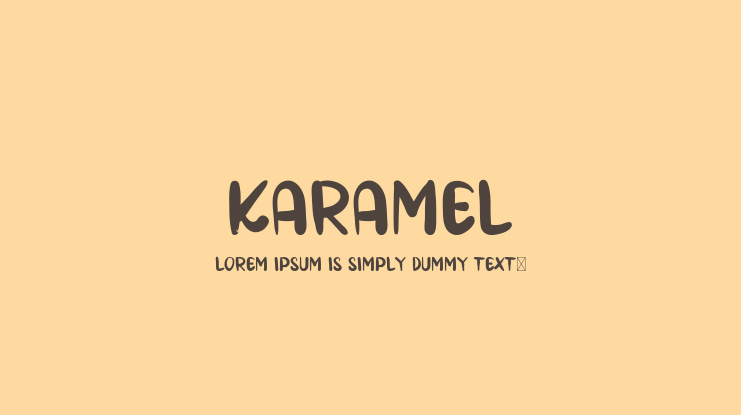 KARAMEL Font