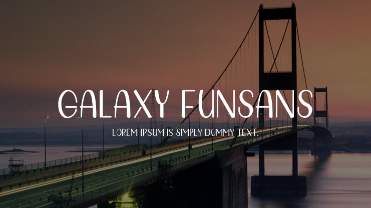 Galaxy Funsans Font