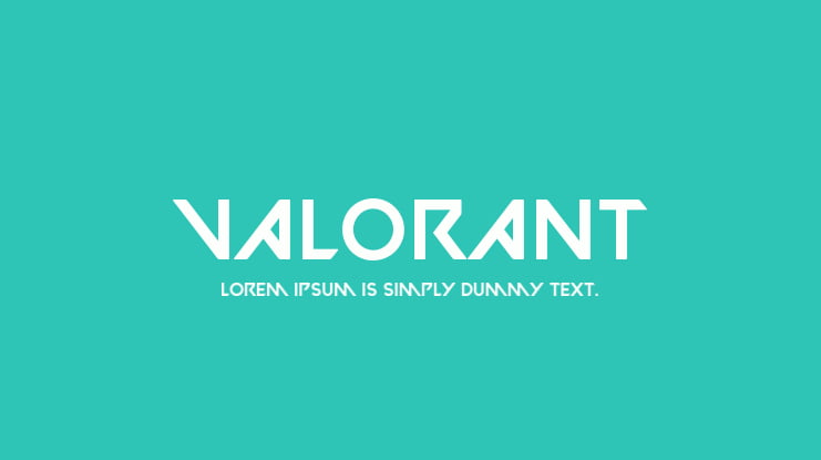 VALORANT Font