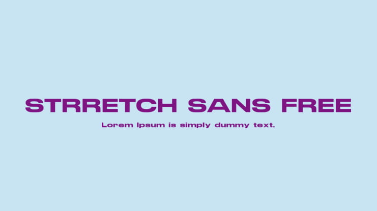 STRRETCH SANS FREE Font