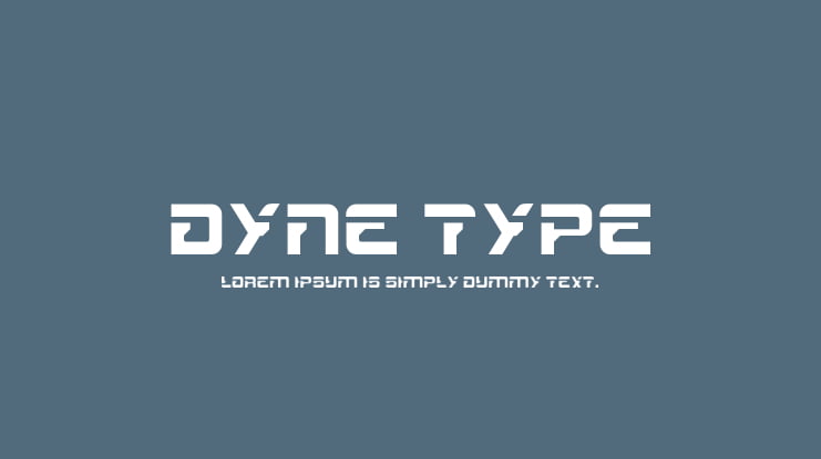 Dyne Type Font