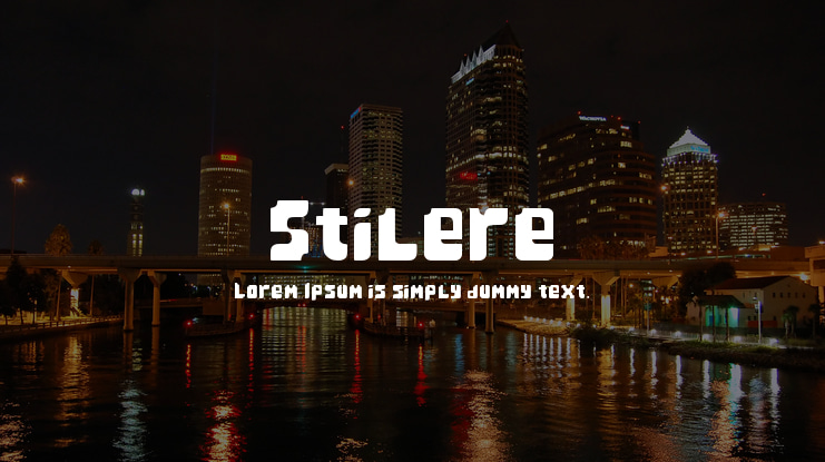 Stilere Font