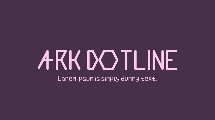 ARK DOTLINE Font