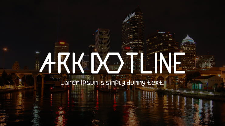 ARK DOTLINE Font