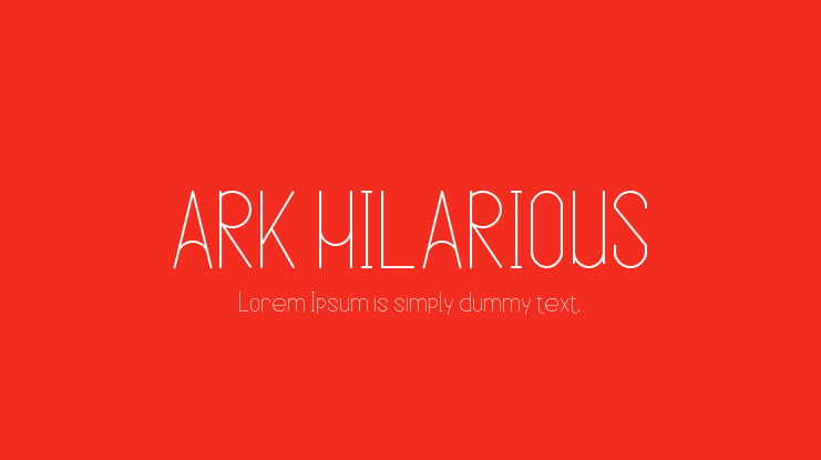 ARK HILARIOUS Font