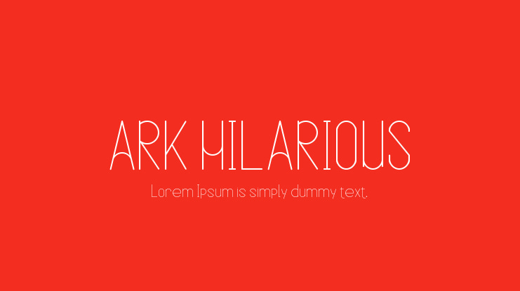 ARK HILARIOUS Font