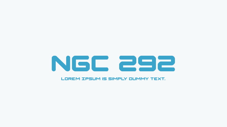 NGC 292 Font Family