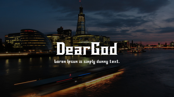 DearGod Font