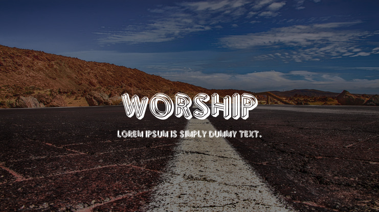 Worship Font