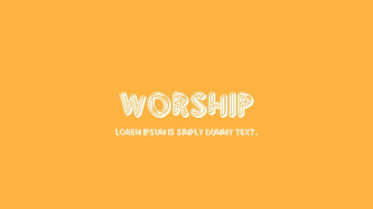 Worship Font